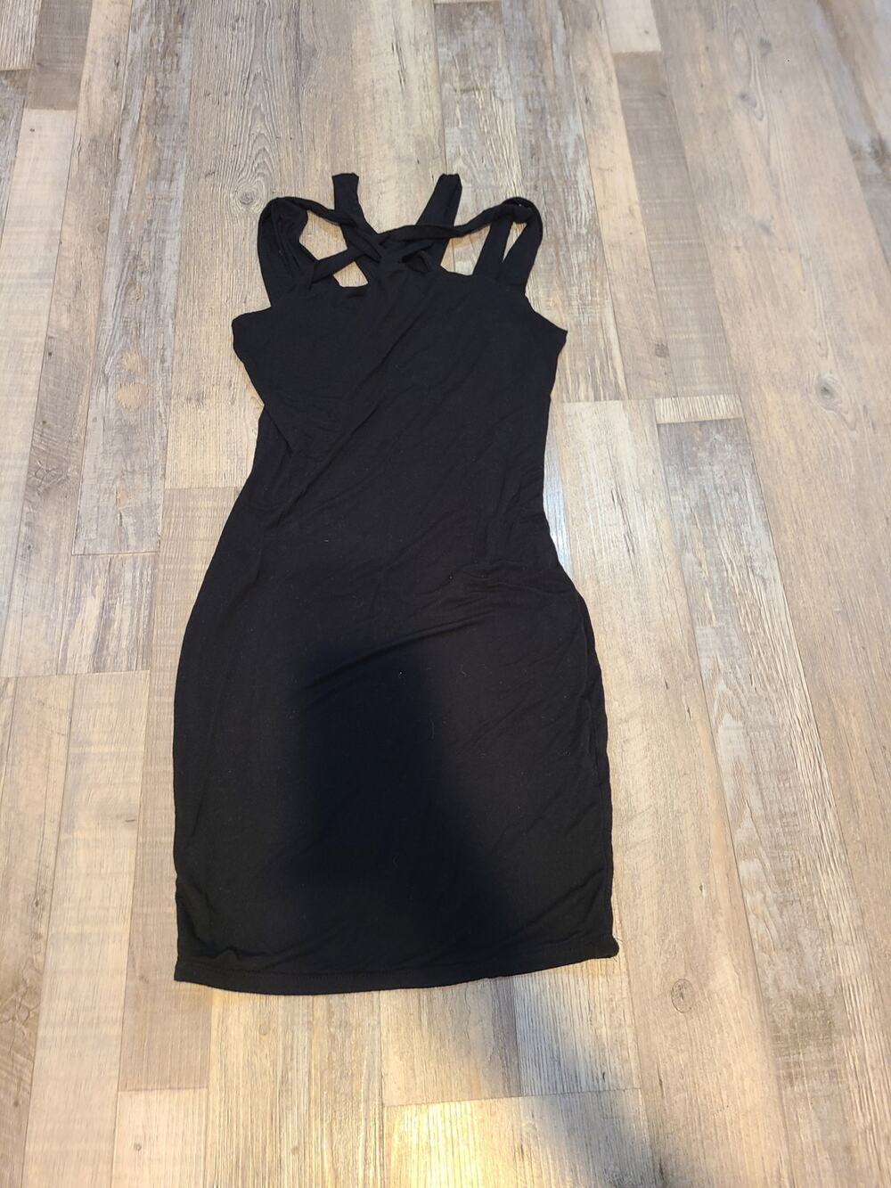 Unknown brand small women's black mmc bodycon dress
